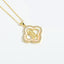 14K Gold Plated Heart Zircon Pendant Necklace