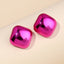 Candy Color Acrylic Round and Star Stud Earrings for Women