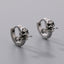 1 Pair Hip-Hop Skull Inlay 304 Stainless Steel Zircon Earrings Ear Studs