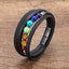 Casual Multi-Layer Leather Rope Chakra Beaded Men's Bracelet with Stainless Steel Clasp