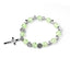 Simple Style Cross Crystal Beaded Bracelet