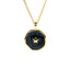 Fashion Copper Drop Oil Star And Moon Necklace Wholesale