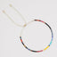 Minimalist Stainless Steel Rope and Colorful Beaded Bracelet Set