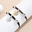 Sweet Heart Alloy Plated Woven Rhinestone Love Bracelet