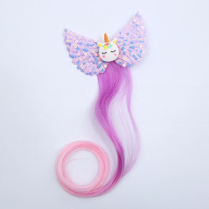 Kids' Unicorn Hair Clip - Colorful Cartoon Hair Accessory for Girls