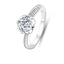 Classic Round Moissanite Ring in Sterling Silver