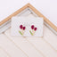 Sweet Korean Style Tulip Flower Pearl Earrings with 925 Silver Needle