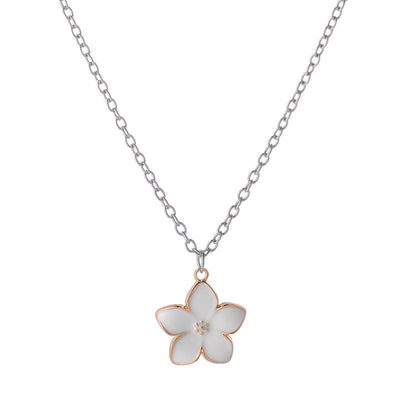 Sweet Sakura Flower Pendant Necklace for Women - Friendship Jewelry Gift