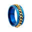 Fashion Chain Rotating Stainless Steel Ring