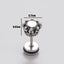 1 Piece Vintage Geometric 316 Stainless Steel Black Zircon Men's Ear Studs