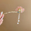 Chinoiserie Flower & Phoenix Lotus Tassel Hairpin for Hanfu