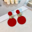 Artistic Geometric Alloy Spray Paint Women's Earrings