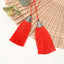 Simple Metal Fish Mouth Tassel Line Fashion Earrings