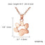 Cute Cat Paw Pendant Necklace Fashion Footprint Alloy Necklace