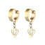 Geometric Stainless Steel Hollow Drop Earrings Ear Clips