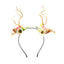 Floral Antler Headband - Christmas Reindeer Hair Accessory