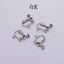 Adjustable Copper Screw Ear Clips for DIY Jewelry - No Piercing Required