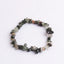 Fashion Irregular Natural Stone Beaded Bracelet with Colorful Crystal Chips