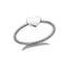 Simple Heart Shape 18k Gold Plated Copper Ring for Women