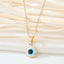 Vintage Evil Eye Resin Pendant Necklace - Unisex Turkish Design