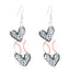 1 Pair Classic Sports Series Heart Shape Acrylic Drop Earrings