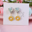 1 Pair Kids' Cartoon Unicorn Star Moon Butterfly Alloy Drop Earrings Ear Clips