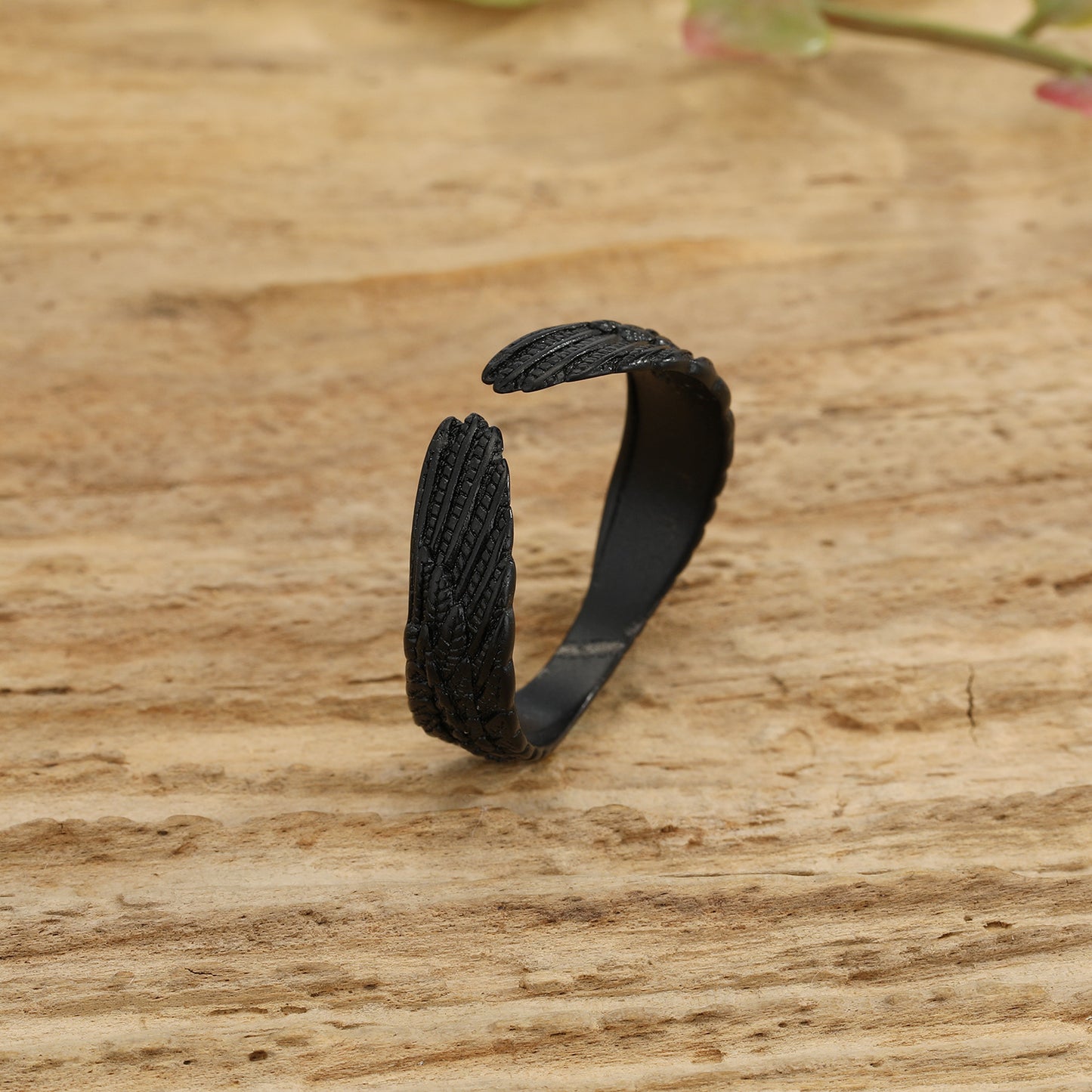 Simple Angel Wing Feather Octopus Wrap Ring