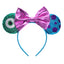 Devil's Eye Sequin Bow Knot & Monster Ears Cosplay Headband Set