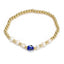 Copper Plated Evil Eye Beaded Bracelet Set