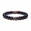 Geometric Natural Stone Beaded Bracelet for Men