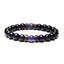 Geometric Natural Stone Beaded Bracelet for Men