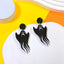 1 Pair Hip-hop Streetwear Halloween Acrylic Pumpkin Ghost Drop Earrings