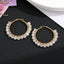 Retro Geometric Stainless Steel Natural Stone Handmade Earrings 1 Pair