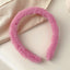 Women's Vintage Candy Color Plush Wide Hairband