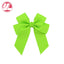 Fashion Handmade Double Streamer Polyester Ribbed Satin Ribbon Bow Hair Clip Accessories