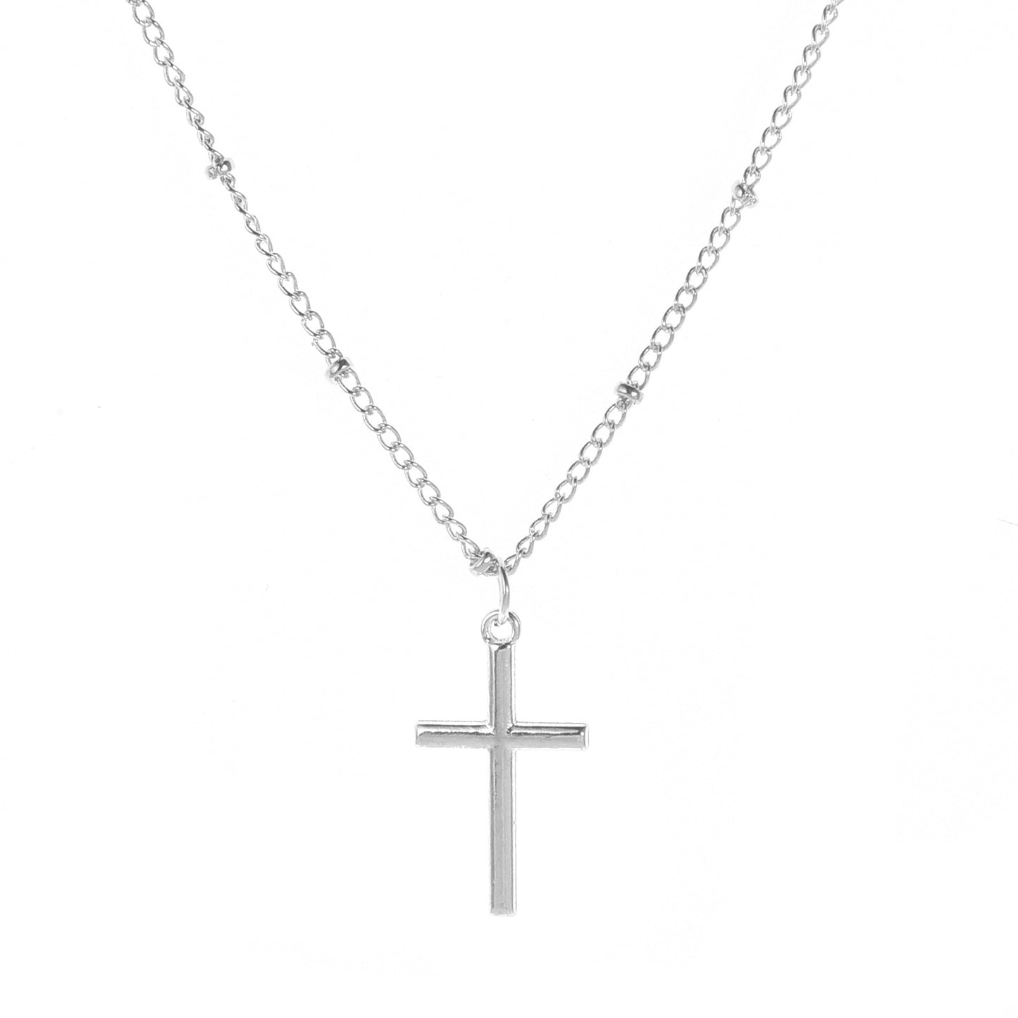 Fashion Geometric Cross Gold Plated Alloy Necklace