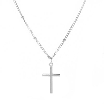 Fashion Geometric Cross Gold Plated Alloy Necklace