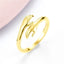 Embrace Couple Adjustable Open Ring - Creative Alloy Design