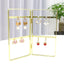 Simple Style Solid Color Metal Jewelry Display Rack