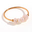 Simple Style 18K Gold Plated Stainless Steel Ring with Freshwater Pearls