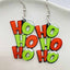 Acrylic Halloween Cartoon Ghost Asymmetric Drop Earrings for Women