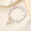 Lady Sweet Classic Pentagram Bell Crystal Alloy Moonstone Bracelets for Women