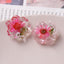 Dried Flower Resin DIY Accessories - 25x25mm Transparent Chrysanthemum Embellishments