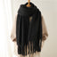 Mohair Scarf Unisex Winter Warm Long Fringe Shawl