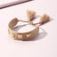 Fashion Bohemian Woven Ribbon Heart-shaped Metal Bracelet