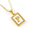 Fashion Titanium Steel Shell Letter Pendant Necklace