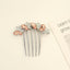 Women's Shiny Butterfly Rhinestone Pearl Hair Insert Comb