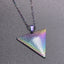 Simple Classic 304 Stainless Steel Triangle Pendant Necklace for Women