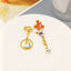 Fashion Cartoon Enamel Butterfly Bow Drop Earrings