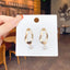 1 Pair Retro Leaf Square Alloy Women'S Earrings